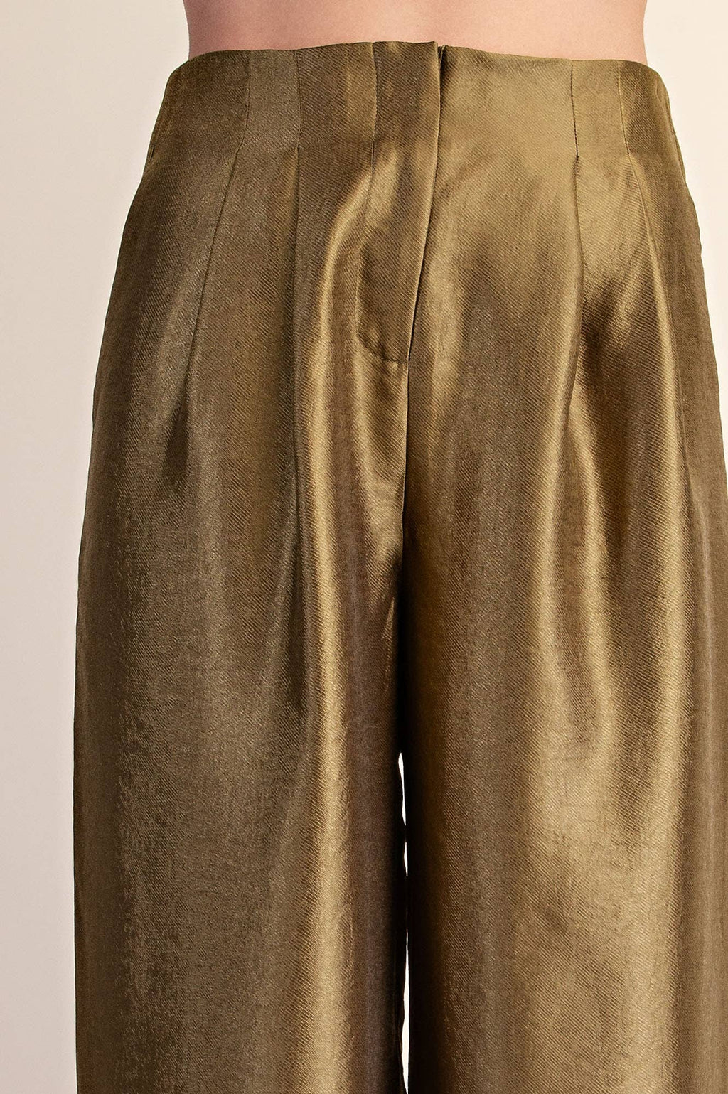 High-Waist Pleated Pants