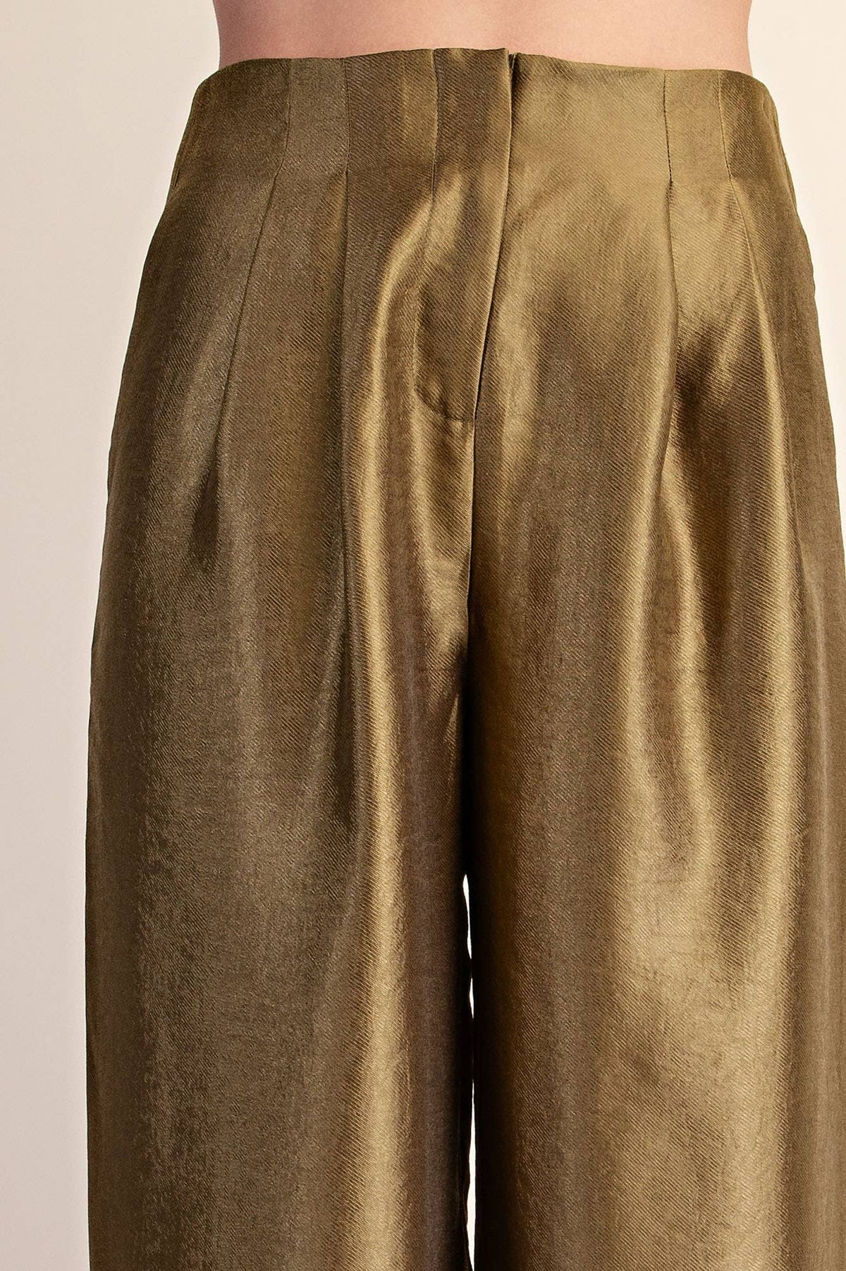High-Waist Pleated Pants
