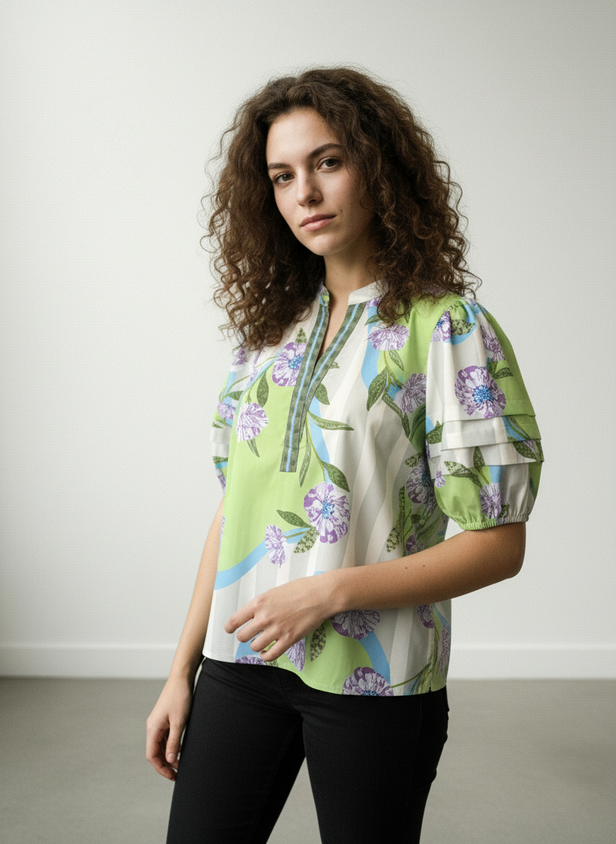 LAVENDER BLOOM RAYA TOP
