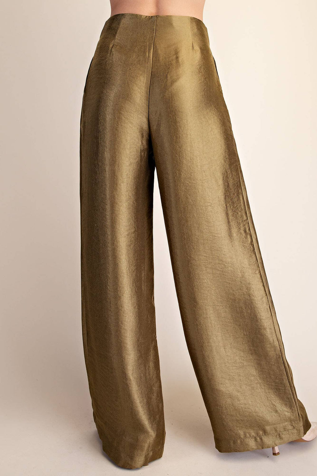High-Waist Pleated Pants