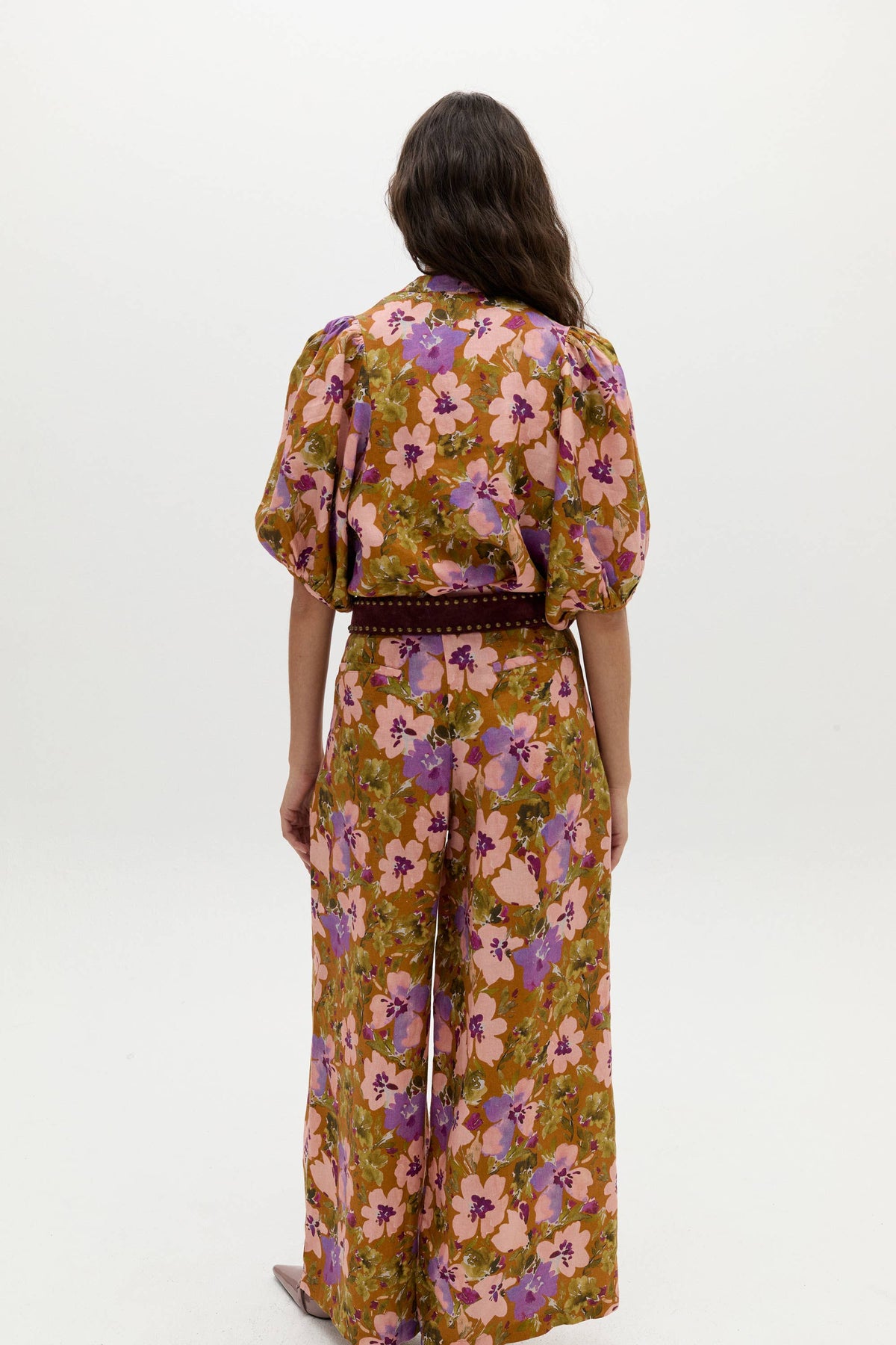 Culotte Linen Pants - Marly Print